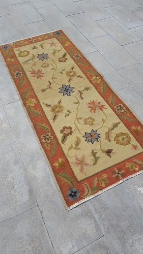 Antique long scandinavian rug - scandinavian,