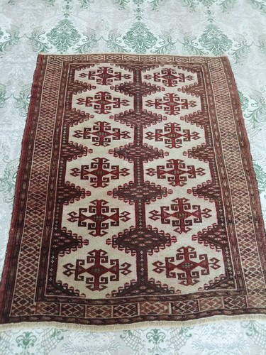 Antique prayer caucasian rug - prayer,