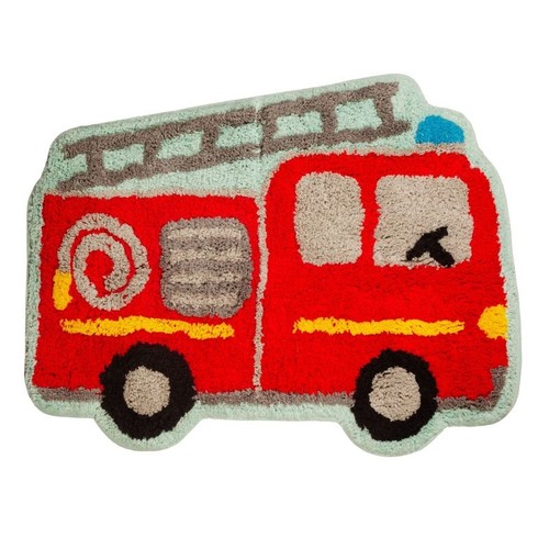 Children fire engine rug - engine,