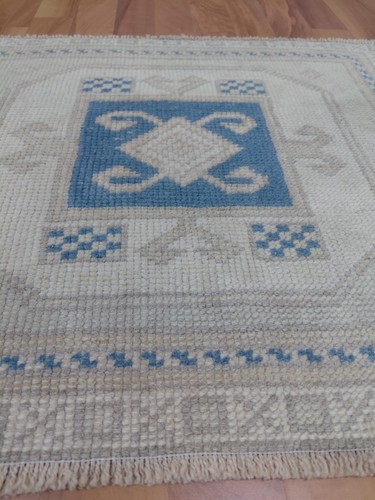 Antique beige rug square - beige,