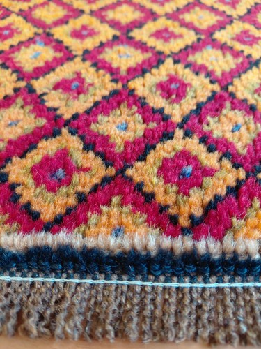 Hand knotted antique rug - hand,