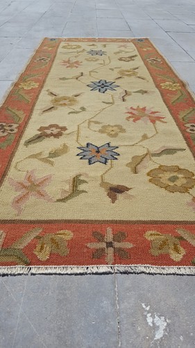Antique long scandinavian rug - antique,