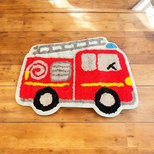 Red Fire Engine Rug 60cm x