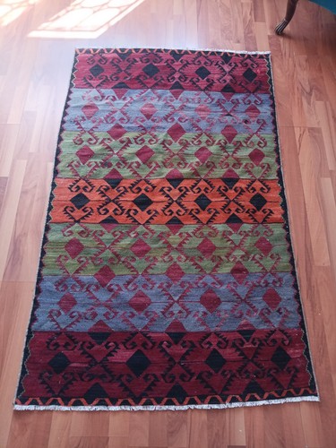 Multicolor rare handmade rug - multicolor,