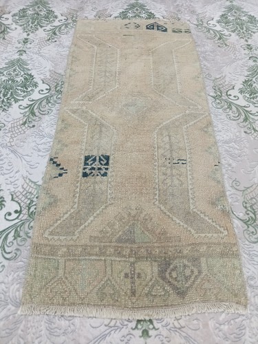 Turkish faded rug small oushak - rug,