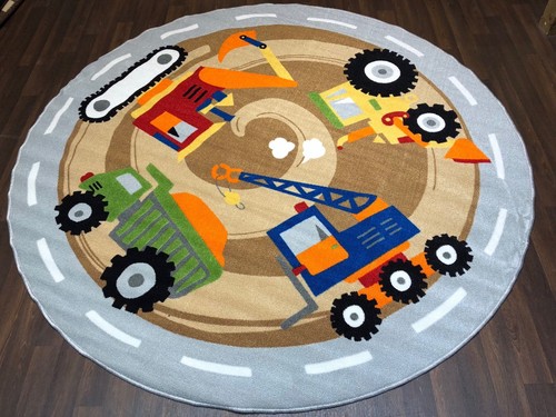 200cmx200cm diggers rugs mats - 200cmx200cm,